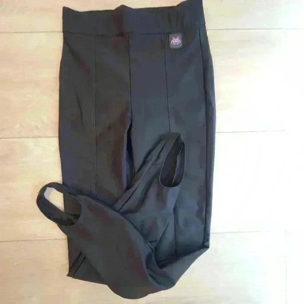 NEW Zara x‎ Space Invader 👾 Taito Collab Black Leggings XS Stirrups